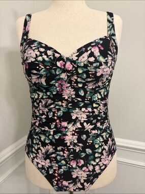 Niptuck Swim Floral One-Piece Swimsuit | size 12